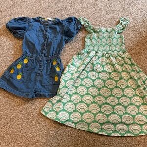 Mini Boden Dress Romper Bundle Size 6/7